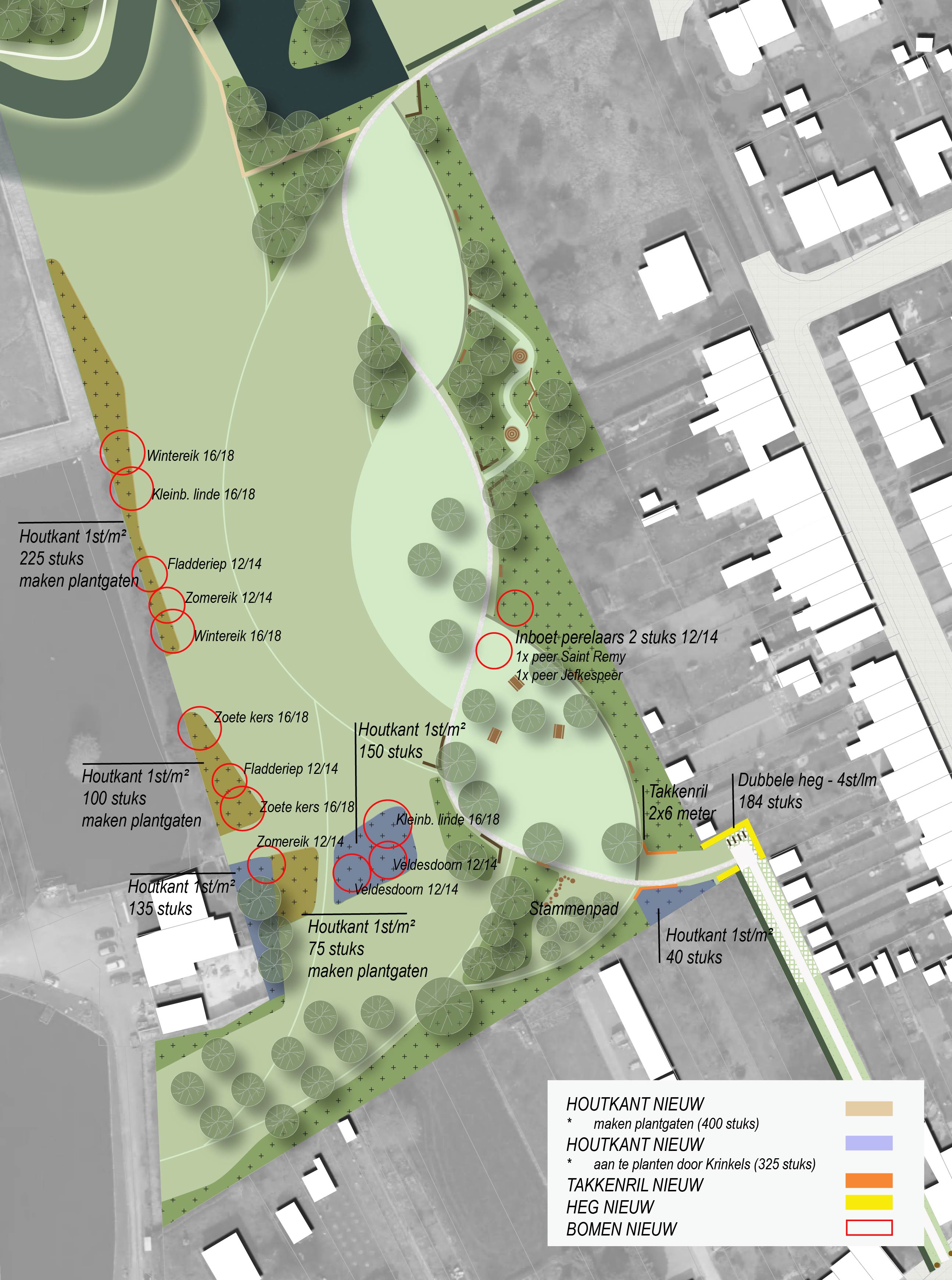 Beplantingsplan Damiaanpark